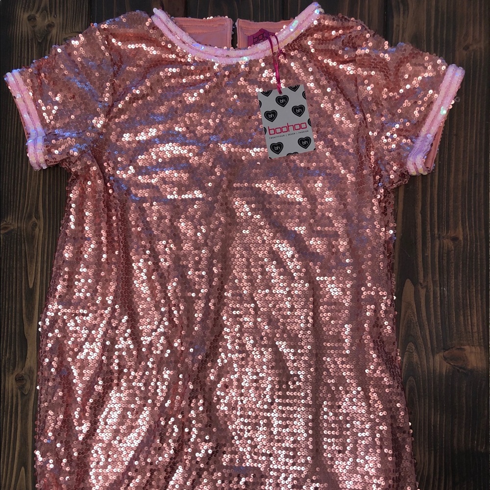 Ladies sequin T-shirt dress
